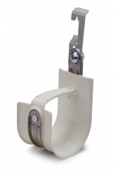 HPH J-Hook, Batwing Clip, White